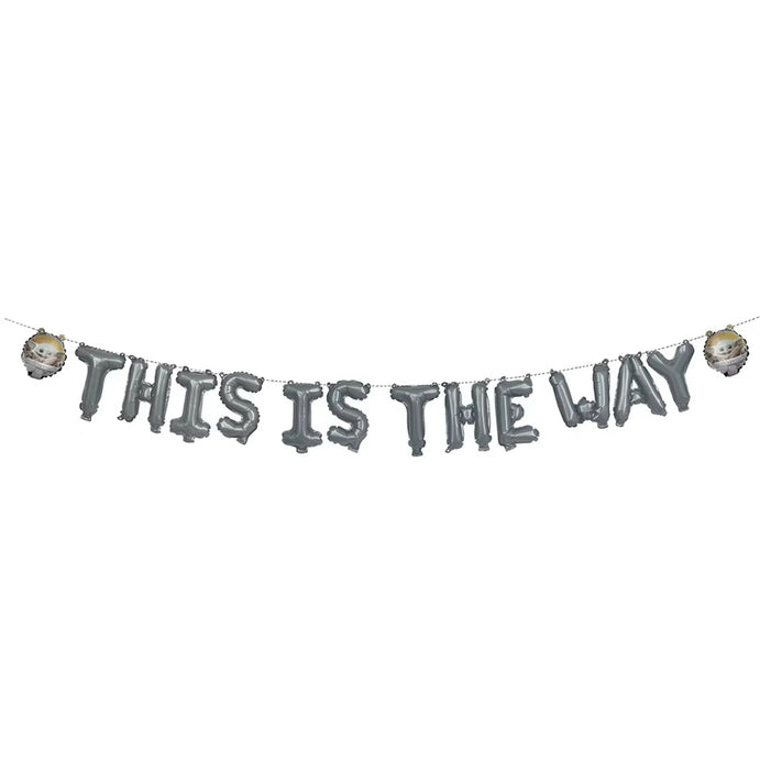 1ct - "This Is The Way" Mandalorian Balloon Banner