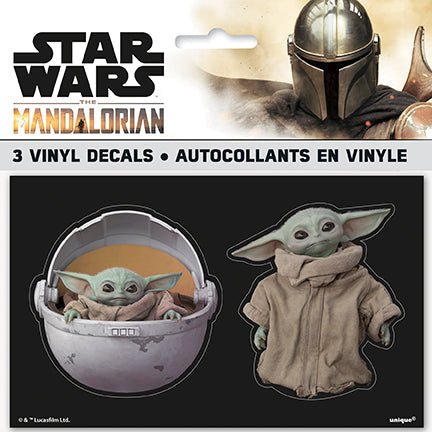 3ct Vinyl Decoration Mandalorian - Party Supplies