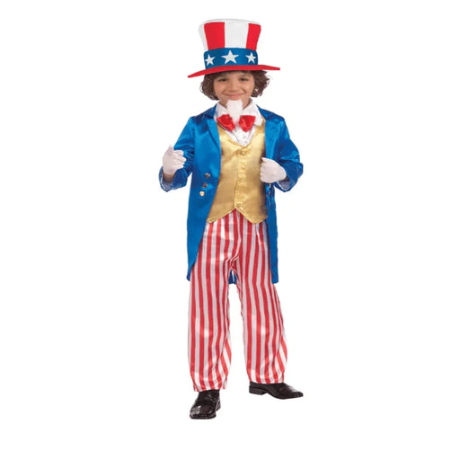Deluxe Uncle Sam Patriotic Child Costume | 1 kit - Zurchers