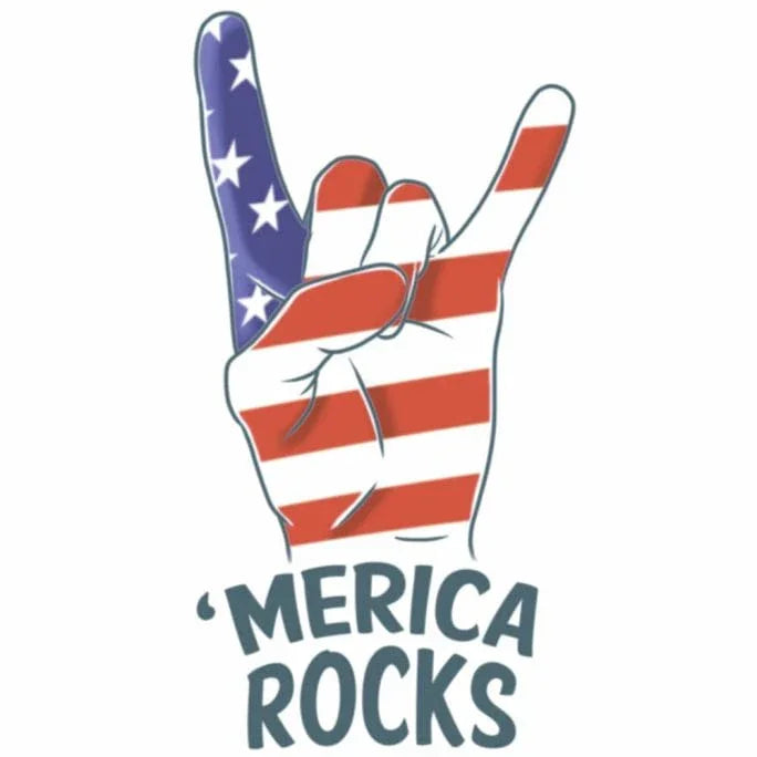 Merica Rocks Temporary Tattoo | 1 ct - Zurchers