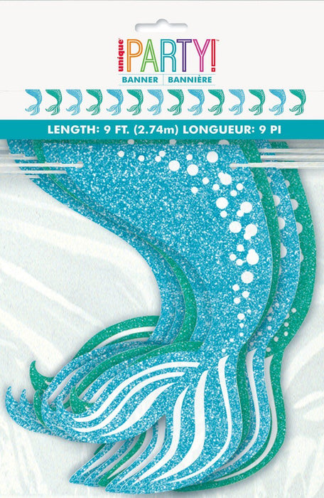 9ft Garland Decoration Mermaid - Party Supplies