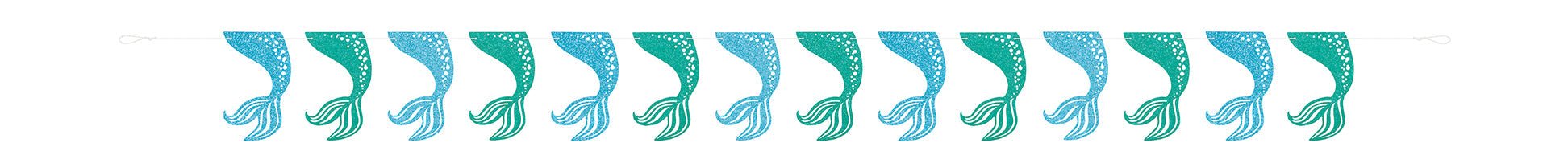 9ft Garland Decoration Mermaid - Party Supplies
