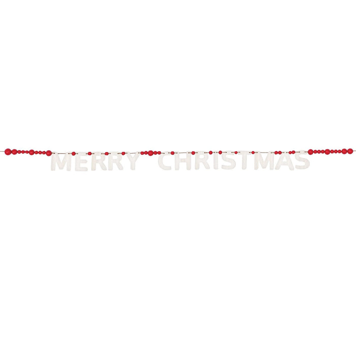Merry Christmas Bead Banner 10' | 1ct - Zurchers