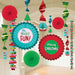 Merry Christmas Paper & Foil Hanging Decorating Kit | 13pcs - Zurchers