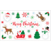 Merry Christmas Sticker Sheet – Santa, Reindeer, and Snowflakes | 1ct - Zurchers