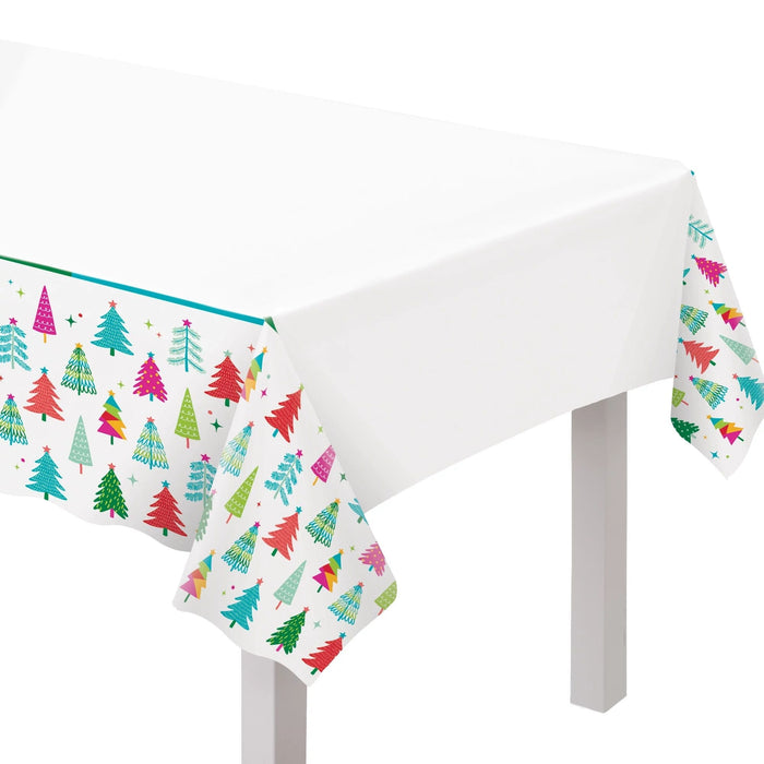 Merry Everything Plastic Table Cover 54" x 102" | 1 ct - Zurchers