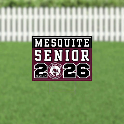 Mesquite TX 2026 Senior Yard Sign | 1ct - Zurchers