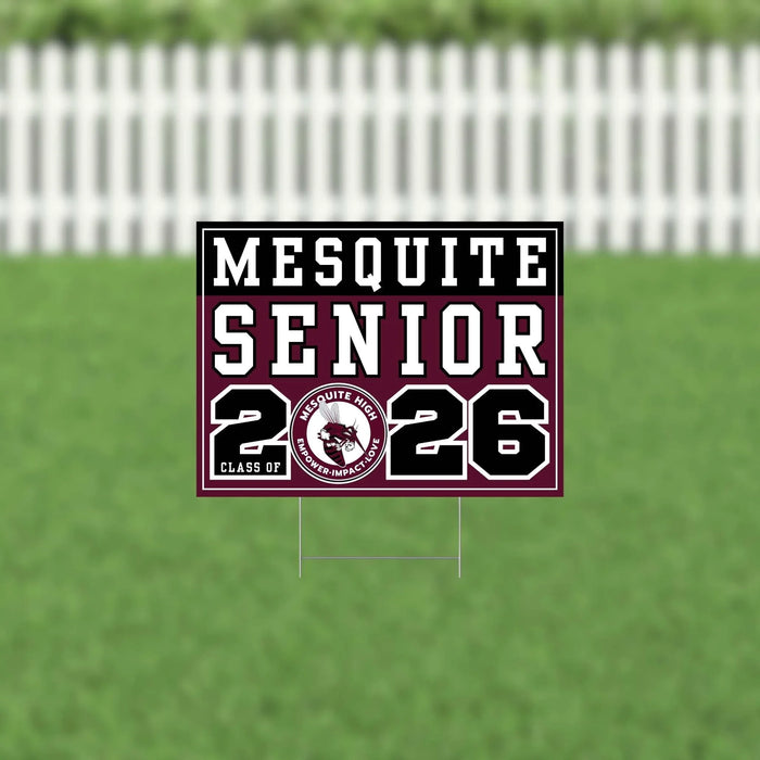 Mesquite TX 2026 Senior Yard Sign | 1ct - Zurchers