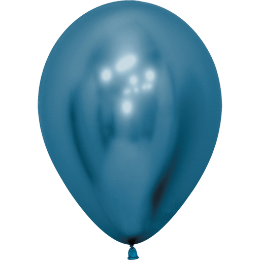 Metallic Blue Latex Balloon w/ Helium & Hi - Float Latex Balloon, 11" | 1 ct - Zurchers