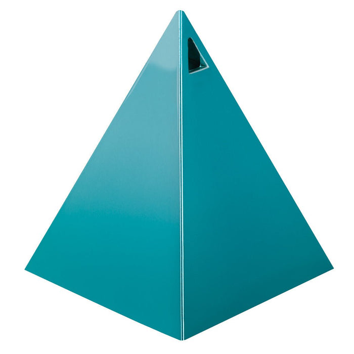 Metallic Teal Pyramid Balloon Weight - Party Supplies