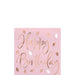 Metallic Blush Happy Birthday Beverage Napkins 5in |16ct - Zurchers