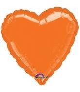 Metallic Orange Heart Mylar Balloon 18" | 1ct. - Zurchers