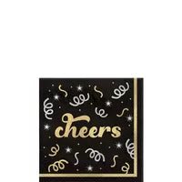 Midnight Cheer NYE Beverage Napkin, 16ct - Zurchers