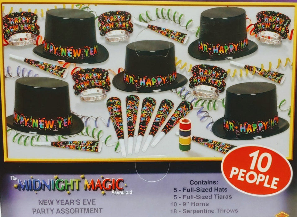 Midnight Magic New Years Party Kit | 10 people - Zurchers
