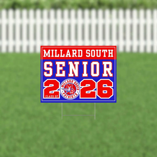 Millard South NE 2026 Senior Yard Sign | 1ct - Zurchers