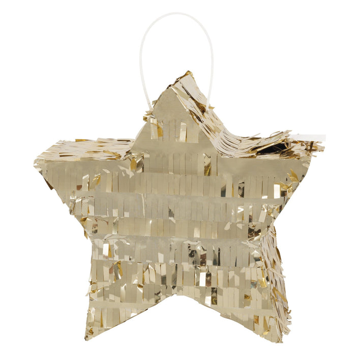 Mini Pinata Gold Foil Star Decoration - Party Supplies