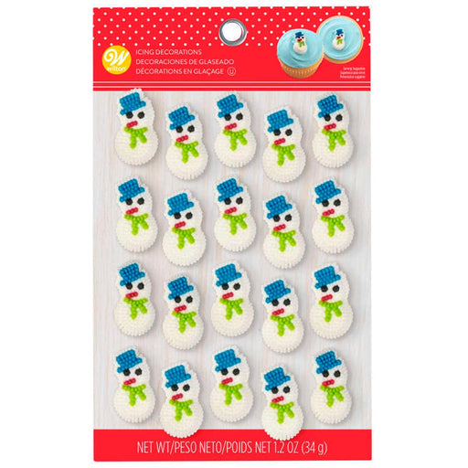 Mini Snowman Icing Decorations | 20ct - Zurchers
