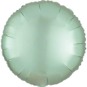 Mint Green Satin Round Mylar Balloon 18" | 1 ct - Zurchers