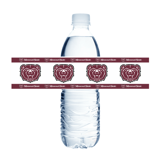 Missouri State Water Bottle Labels 8.5x2" | 12ct