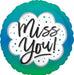 Miss You Ombre Mylar Balloon 18" | 1ct - Zurchers
