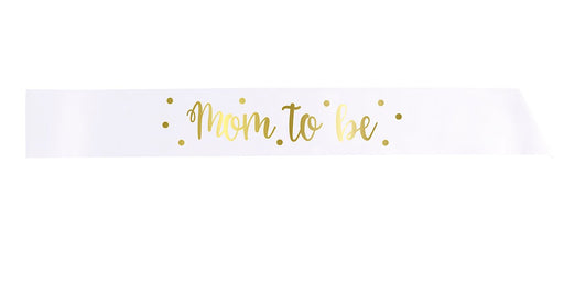 Mom To Be Sash W/ Foil | 1ct