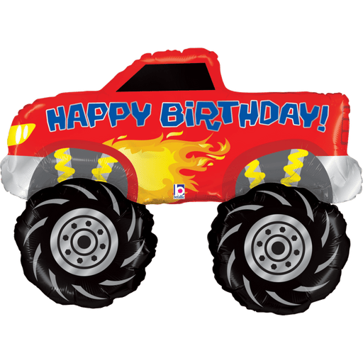 Monster Truck Birthday Supershape Balloon | 1ct