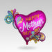 Mother's day Paisley Swirls Supershape Balloon 32" | 1ct