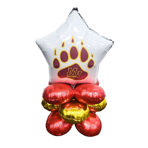 Mountain View UT High School Air-filled Balloon Quad 17" | 1ct
