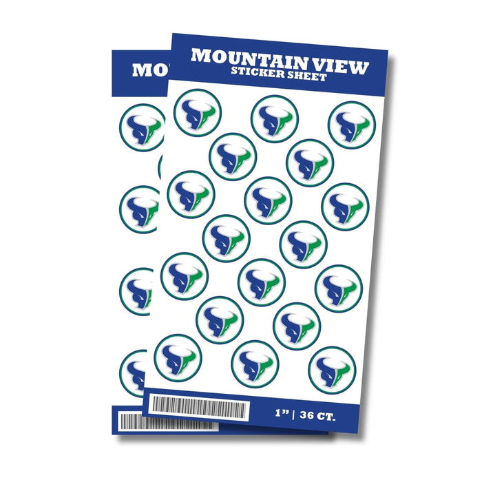 Mountain View, Idaho High School Sticker Seal 1" | 36 ct - Zurchers