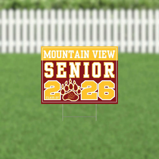 Mountain View UT 2026 Senior Yard Sign | 1ct - Zurchers