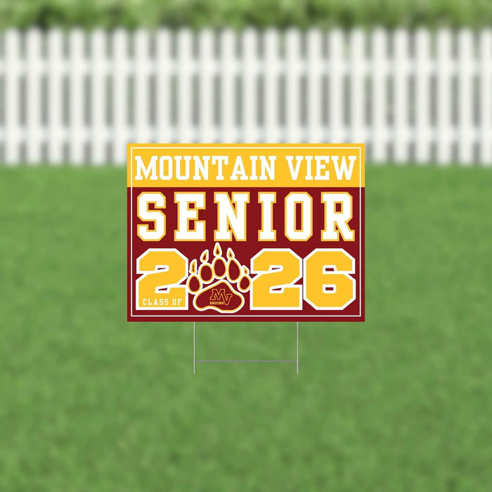 Mountain View UT 2026 Senior Yard Sign | 1ct - Zurchers