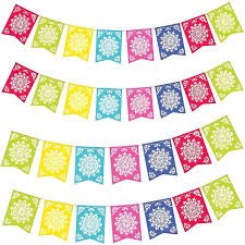 Multicolor Del Sol Flag Banner - 12' x 12" | 1ct
