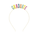 Multicolor Enamel "Graduate" Headband | 1ct.