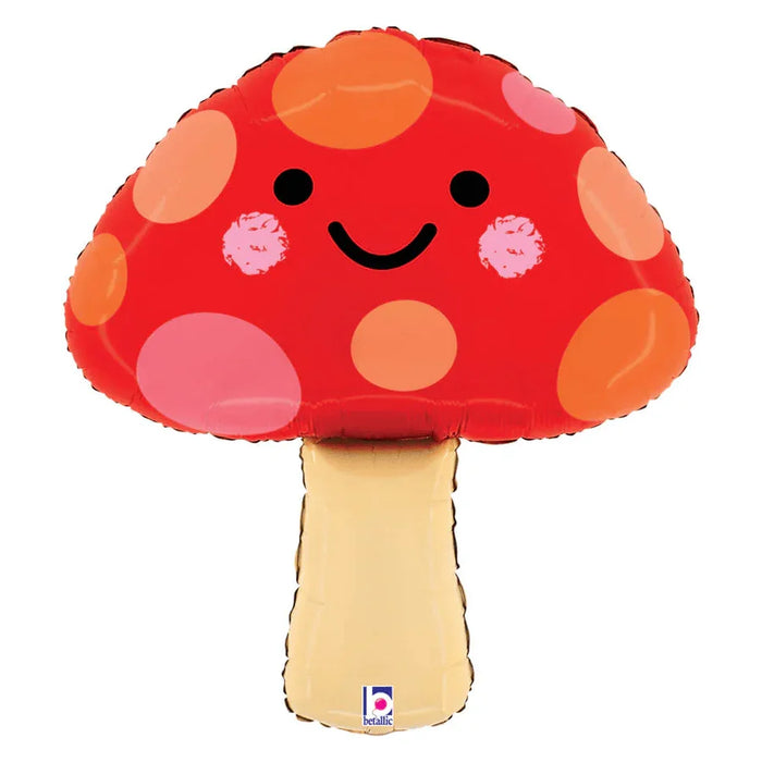 Happy Mushroom SuperShape Mylar Balloon 23" | 1ct - Zurchers