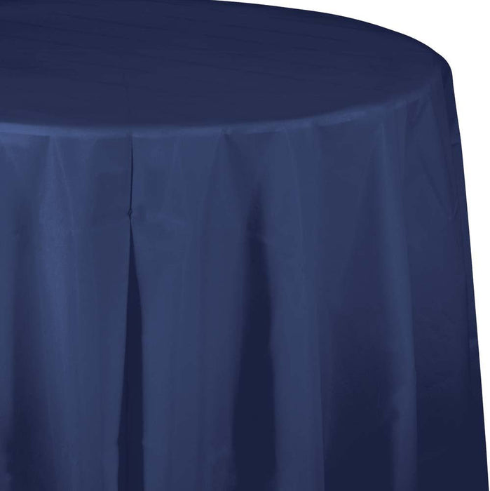 Round Tablecover Navy - Party Supplies