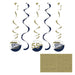 Navy & Gold Milestone Dizzy Danglers W/Stickers | 5pcs - Zurchers