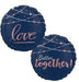 Navy Wedding Love Better Together 18" Mylar Balloon - Zurchers