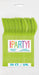 50ct Spoons Neon Green Premium - Party Supplies