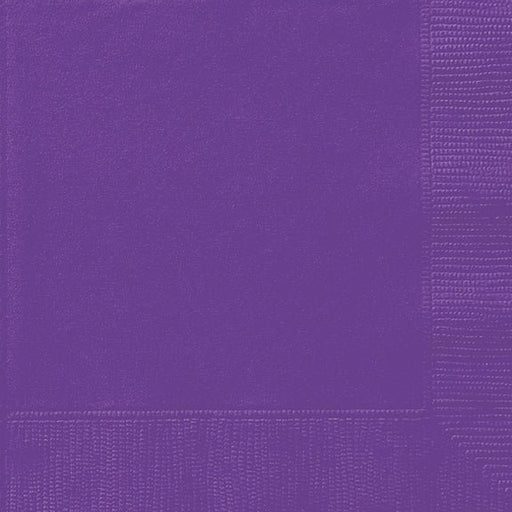 Neon Purple Dinner Napkins | 40ct