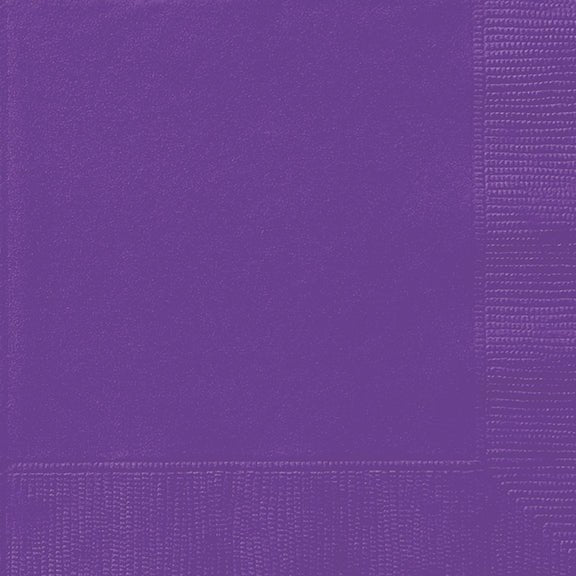 40ct Dinner Napkins Neon Purple - Party Supplies