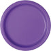 20ct 9in Paper Plate Neon Purple - Party Supplies