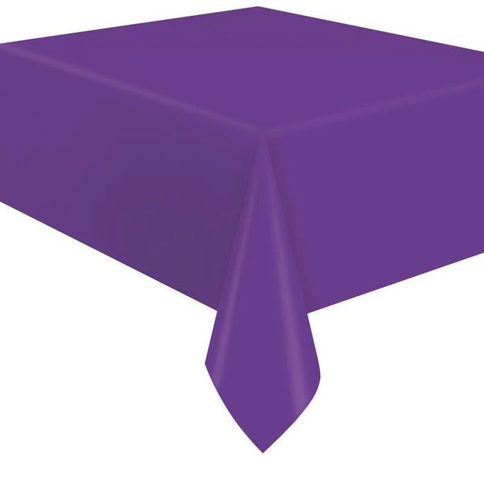 Neon Purple Plastic Tablecover | 1ct - Zurchers