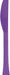 20ct Knives Neon Purple Premium - Party Supplies