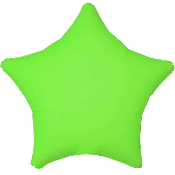 Neon Green Star Mylar 18" | 1ct - Zurchers