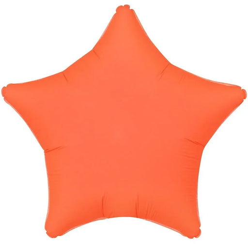 Neon Orange Star Mylar 18" | 1ct - Zurchers