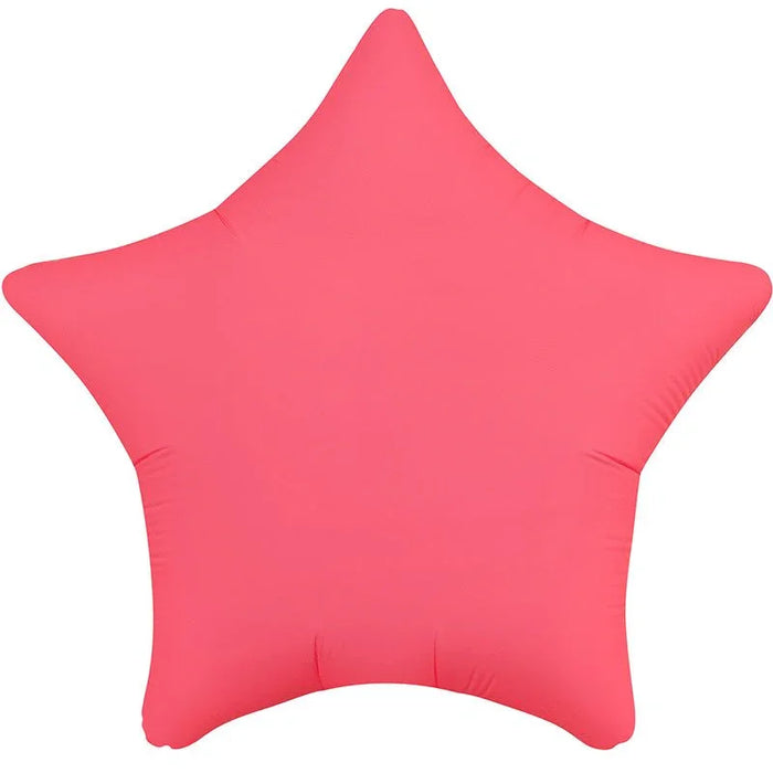 Neon Red Star Mylar 18" | 1ct - Zurchers