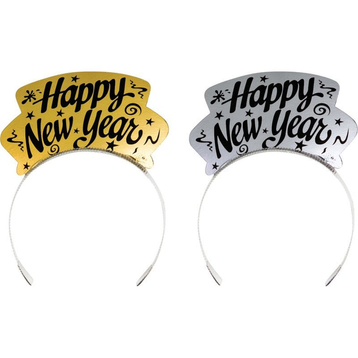 New Year Silver and Gold Foil Tiaras - Zurchers