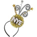 New Year's Black, Silver & Gold Glitter Headband - Zurchers