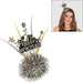 New Year's Black, Silver & Gold Hello New Year Tinsel Couture Clip On | 1 ct - Zurchers