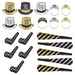New Year's Black, Silver, & Gold Toast in Top Hats Party Kit 10 person | 20pc - Zurchers